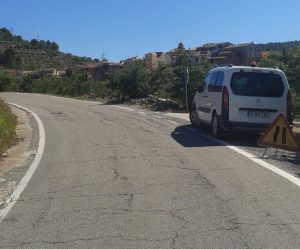 obres carretera pradell teixeta torre fontaubella tv-3223 editat