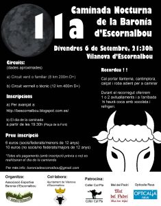 11 Caminada nocturna Baronia Escornalbou