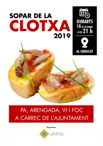 cartell sopar clotxa 2019