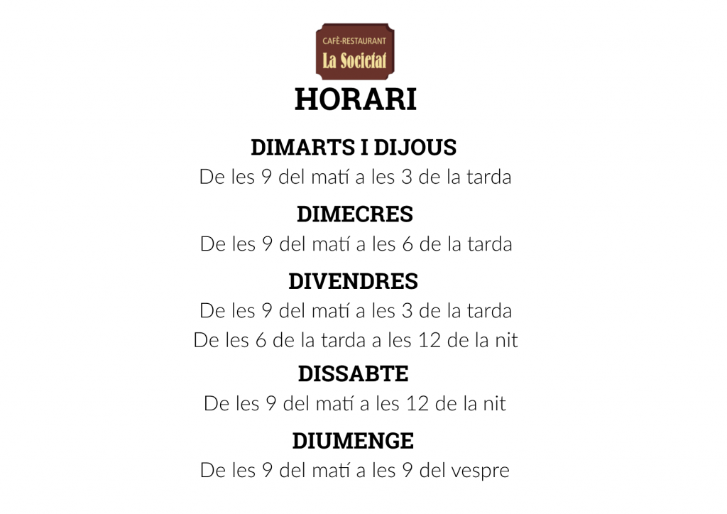 Horari definitiu 2