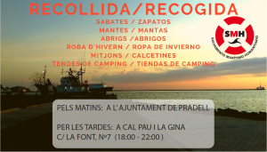 banner recollida solidaria lesbos
