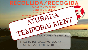 banner recollida solidària aturada