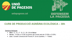 banner curs producció agrària ecològica