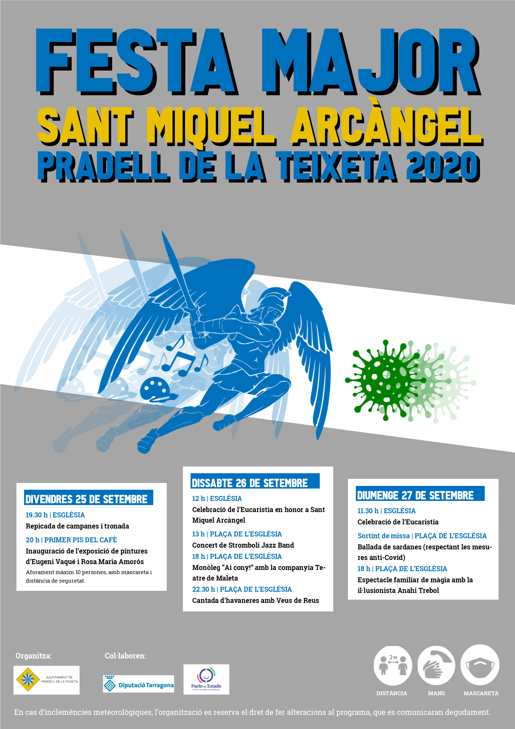 Cartell DIN A3 festa major Sant Miquel Arcàngel 2020 2